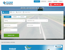 Tablet Screenshot of clearcarrental.com